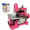 Máquina Costura 150w Rosa com Kit Costura Completo 220v Importway - 1