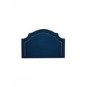 Ver imagem 1 de Cabeceira Solteiro Luxo 90X60 Azul Tachas Prata