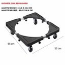 Ver imagem 6 de Carrinho Base Suporte Rodinhas Ajustável Maquina Geladeira