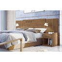 Ver imagem 1 de Painel Cama Box Madeirado Cor Jatoba Casal C/ Gavetas Plus Jatoba - Santos Andirá