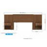 Painel Cama Box Madeirado Cor Jatoba Casal C/ Gavetas Plus Jatoba - Santos Andirá - 2