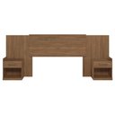 Ver imagem 3 de Painel Cama Box Madeirado Cor Jatoba Casal C/ Gavetas Plus Jatoba - Santos Andirá