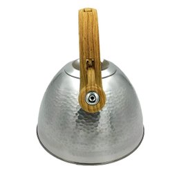 Chaleira Argento 3l em Inox com Apito - Design Elegante com Alça de Madeira - 3