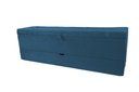 Ver imagem 2 de Recamier Puff Baú Sapateira com Gaveta 1,58 Cm para Cama Box Queen Size - Azul Aço