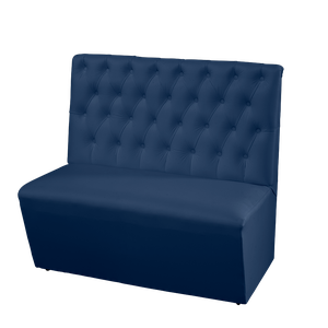 Sofá Canto Alemão Ana Bela 2 lugares - Azul Marinho