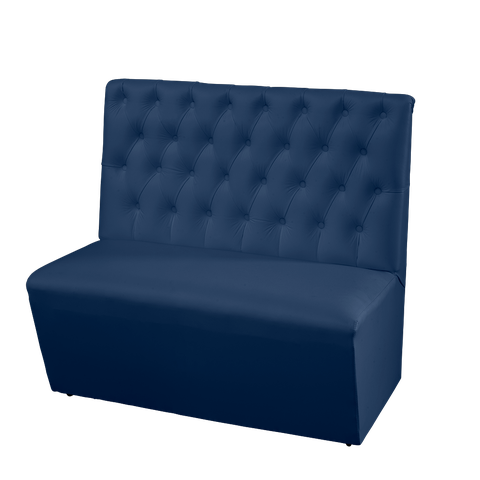 Sofá Canto Alemão Ana Bela 2 lugares - Azul Marinho