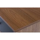 Ver imagem 5 de MESA DE CABECEIRA COM GAVETA E PRATELEIRA FREIJÓ NASH E PÉS IMBUIA 54X37X60 CM