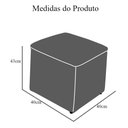Ver mais imagens de Poltrona Amamentação com Puff Laura Veludo Acqua - Lm Decor