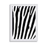 Porta Chaves Decorativo Estampado Luxo Listras Zebra Branca - 1