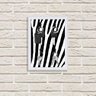 Porta Chaves Decorativo Estampado Luxo Listras Zebra Branca - 2