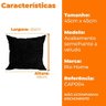 Capa para Almofada 45x45cm de Microfibra Zaha - Rio Home Preto - 6