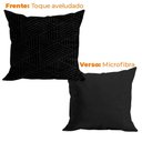 Ver imagem 2 de Capa para Almofada 45x45cm de Microfibra Zaha - Rio Home Preto