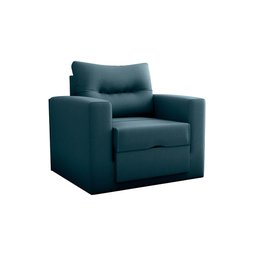Sofa Cama Solteiro Marlene - Poltrona Cama Solteiro:azul-petróleo - 1