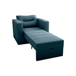 Sofa Cama Solteiro Marlene - Poltrona Cama Solteiro:azul-petróleo - 2