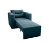 Sofa Cama Solteiro Marlene - Poltrona Cama Solteiro: Azul-petróleo - 2