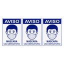 Ver imagem 1 de Combo 3 Placas De Sinalização Aviso Máscara Uso Obrigatório 20x30 Acesso - P-37/4 F9e