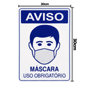 Ver imagem 2 de Combo 3 Placas De Sinalização Aviso Máscara Uso Obrigatório 20x30 Acesso - P-37/4 F9e