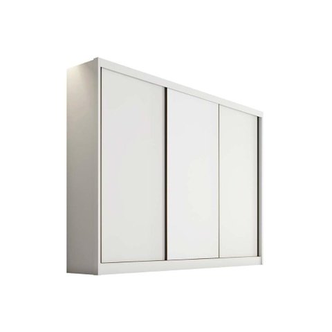 Guarda Roupa Solteiro 3 Portas e 6 Gavetas Sollo/logan Branco - Novo Horizonte