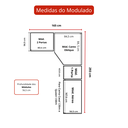 Ver imagem 6 de Guarda Roupa Modulado Casal Safira 010 em MDF com 8 Portas e 3 Gavetas