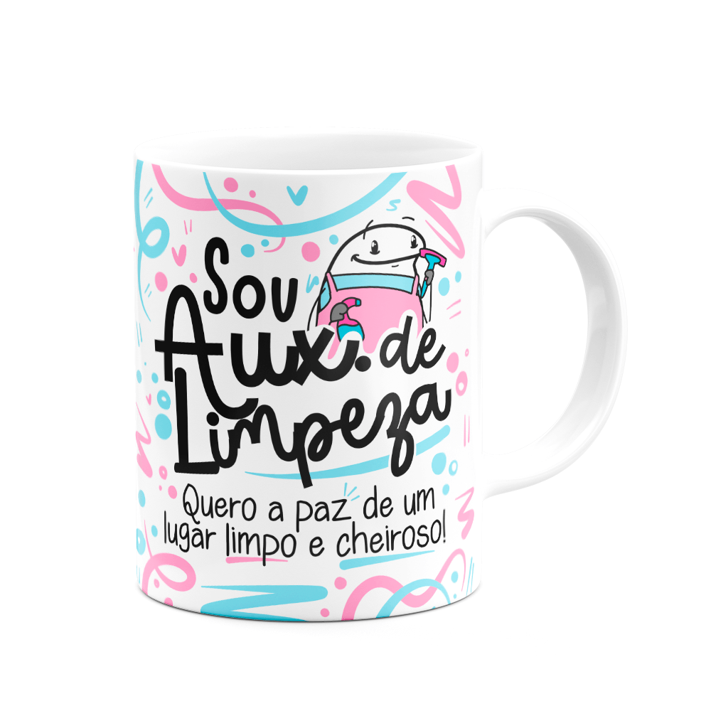 Caneca Flork Profissões - Sou Auxiliar de Limpeza - 2