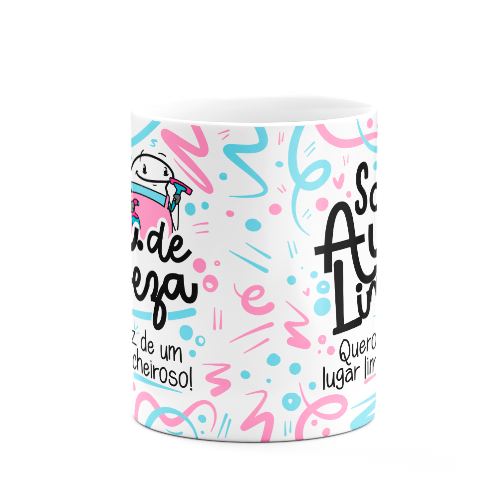 Caneca Flork Profissões - Sou Auxiliar de Limpeza - 3