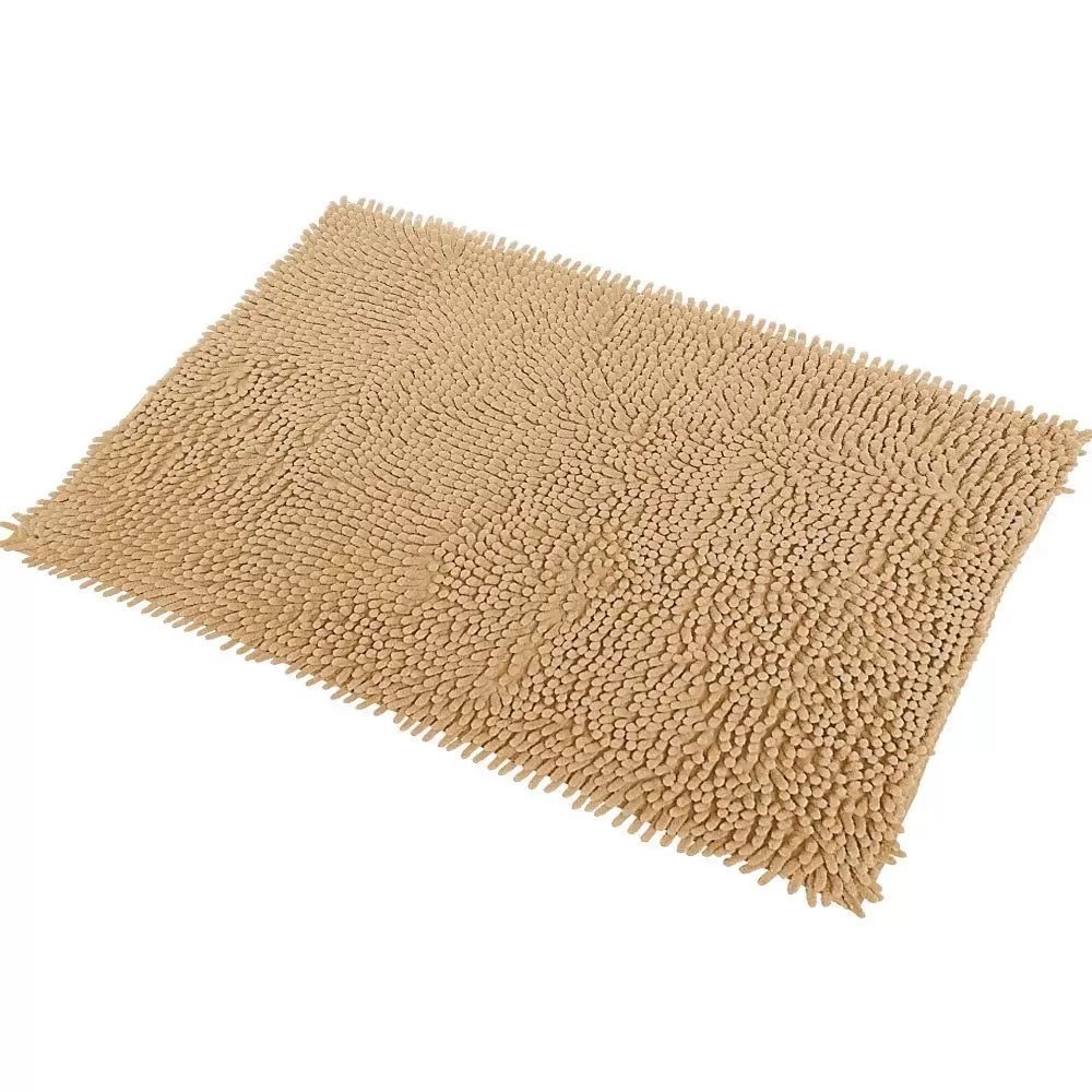 Kit 2 Tapetes Antiderrapante 50cm X 1,00m Bolinha Microfibra Cor:terracota