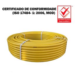 Kit 5 Metros Tubo Pex Gás 16mm Multicamadas Alumínio TudoGás - 4