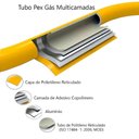 Ver imagem 2 de Kit 5 Metros Tubo Pex Gás 16mm Multicamadas Alumínio TudoGás