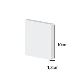 Guarnição Poliestireno 10cm Liso Branco 40010 Arquitech - 2