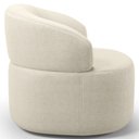 Ver imagem 4 de Kit 02 Poltronas Giratória Orgânica para Sala de Estar Living Helena L02 Facto Pérola Metalizado - L
