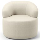Ver imagem 3 de Kit 02 Poltronas Giratória Orgânica para Sala de Estar Living Helena L02 Facto Pérola Metalizado - L