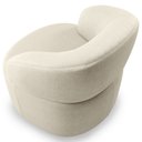 Ver imagem 6 de Kit 02 Poltronas Giratória Orgânica para Sala de Estar Living Helena L02 Facto Pérola Metalizado - L