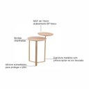 Ver imagem 5 de Mesa de Centro Dois Tampos Chanfrado Orgânica Pé Metal Complementos