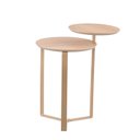 Ver imagem 2 de Mesa de Centro Dois Tampos Chanfrado Orgânica Pé Metal Complementos