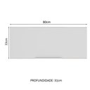 Ver imagem 3 de Armário Aéreo Madesa Stella 80 cm 1 Porta Basculante Rustic/Branco
