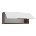 Ver imagem 5 de Armário Aéreo Madesa Stella 80 cm 1 Porta Basculante Rustic/Branco