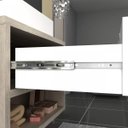 Ver imagem 6 de Gabinete para Banheiro com Cuba 1 Gaveta e Espelho Malta Branco/Barrique