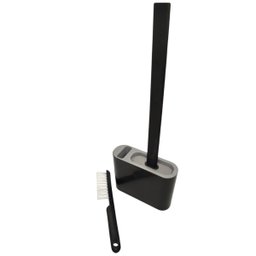 Conjunto de Escovas Sanitaria Limpeza Banheiro Vaso Suporte:branco - 3