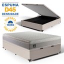Ver imagem 3 de Cama Box Baú com Colchão de Espuma D45 Pillow Top Strong + 2 Trav Casal 138cm