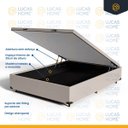 Ver imagem 6 de Cama Box Baú com Colchão de Espuma D45 Pillow Top Strong + 2 Trav Casal 138cm