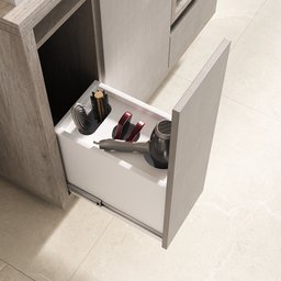 Gabinete para Banheiro com Cuba e Armário com Espelho 100cm Malbec  - 9