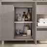 Gabinete para Banheiro com Cuba e Armário com Espelho 100cm Malbec  - 8