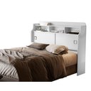 Ver imagem 5 de Cabeceira de Box Casal Jessica Branco 140cm com Nichos e Prateleiras Moderna de Mdf