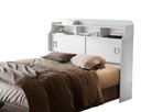 Ver imagem 5 de Cabeceira de Box Casal Jessica Branco 140cm com Nichos e Prateleiras Moderna de Mdf