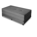 Ver imagem 1 de Puff Cama Casal Dobrável com Rodízios Lindecor Cor Cinza
