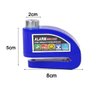 Trava de Disco Freio Moto Cadeado Sensor Alarme 110db Anti Furto Roubo Sirene Motocicleta Bike Bicic - 6