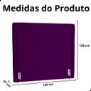 Ver imagem 7 de Cabeceira de Cama Box Estofada 140 Cm Casal Stela Veludo
