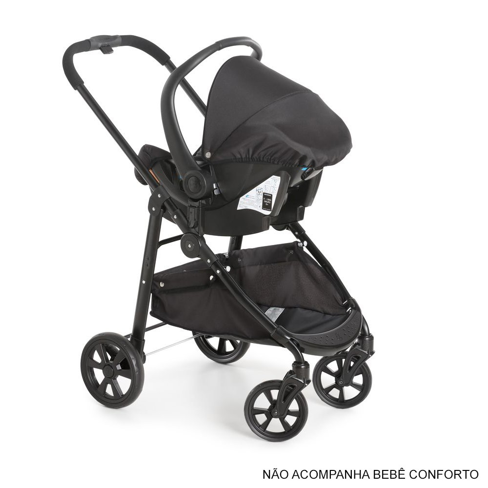 Carrinho Bebe Conforto Base Galzerano Milano II Preto Cobre - Maçã Verde  Baby