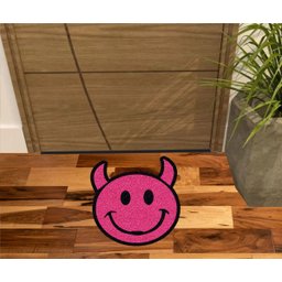 Tapete Capetinha Emoji de Chifrinho Divertido - 1