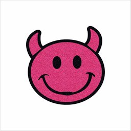 Tapete Capetinha Emoji de Chifrinho Divertido - 2